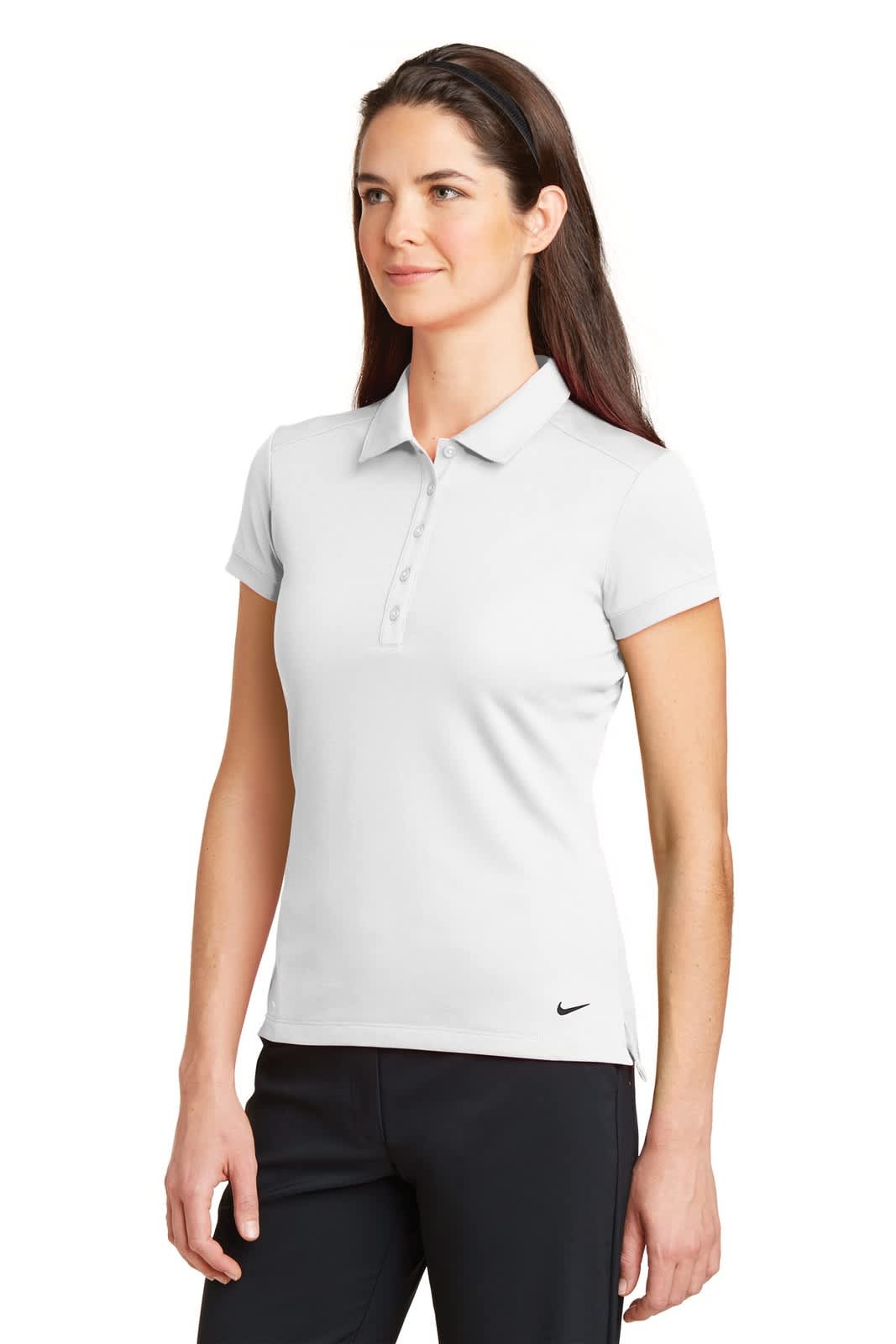 Nike Ladies Dri-FIT Solid Icon Pique Modern Fit Polo