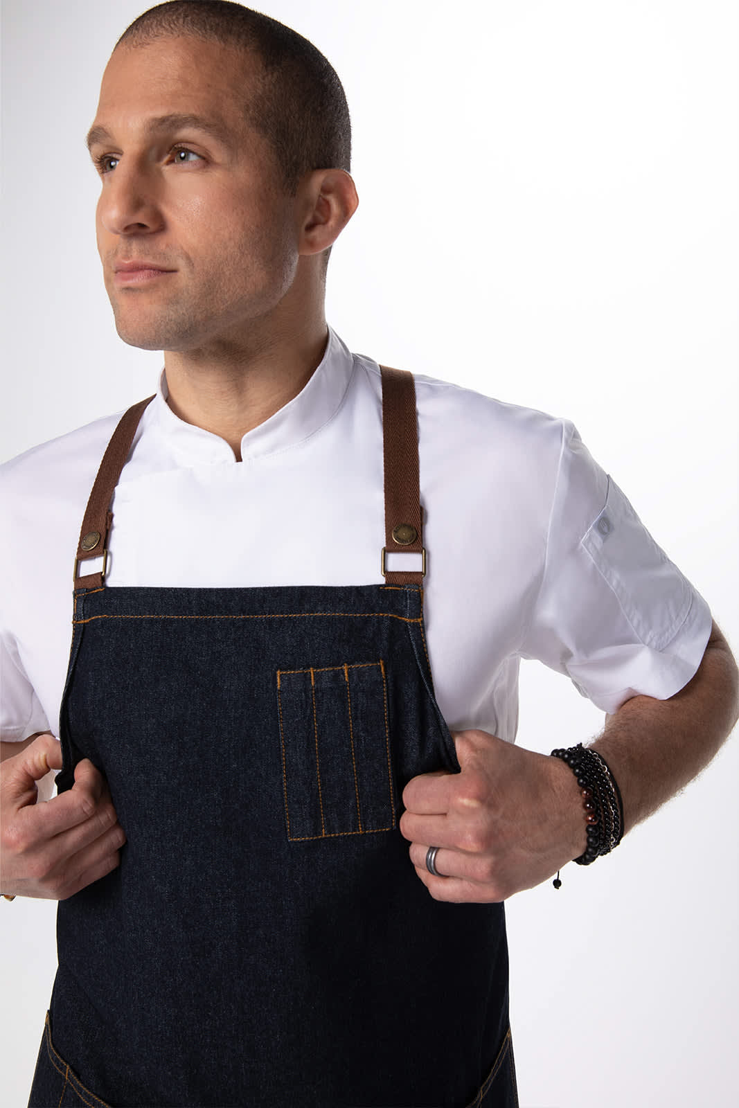 Memphis Denim Cross Back Apron