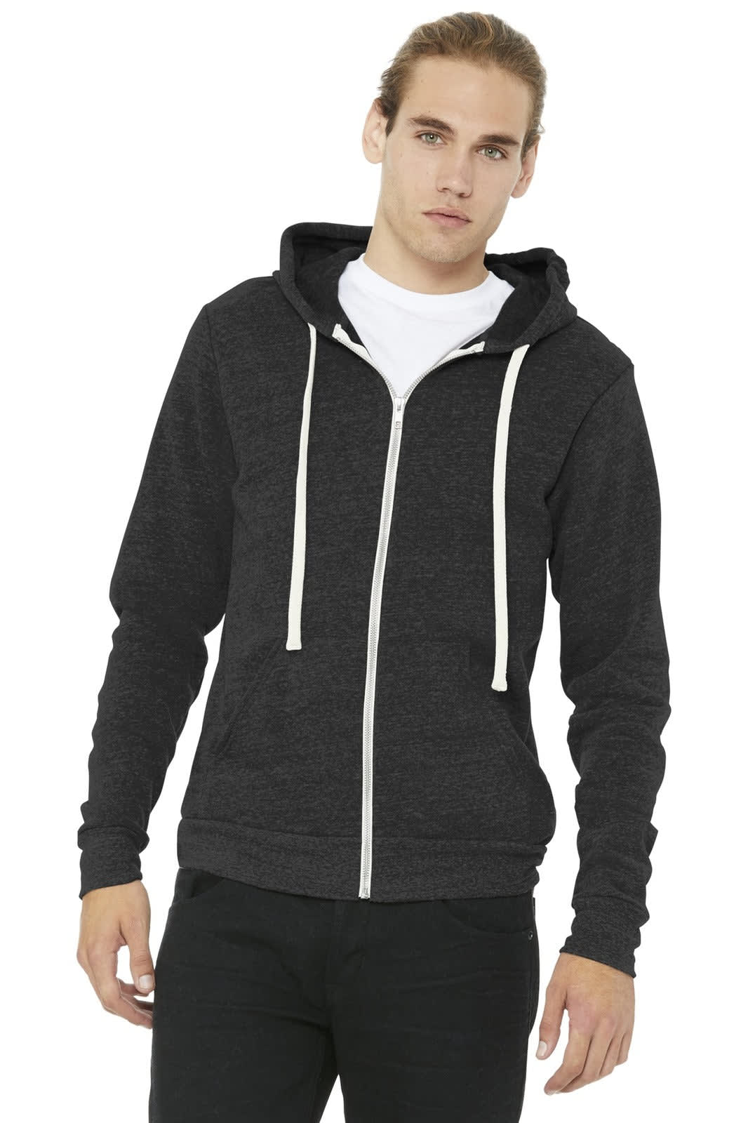 BELLA+CANVAS  Unisex Triblend Sponge Fleece Full-Zip Hoodie