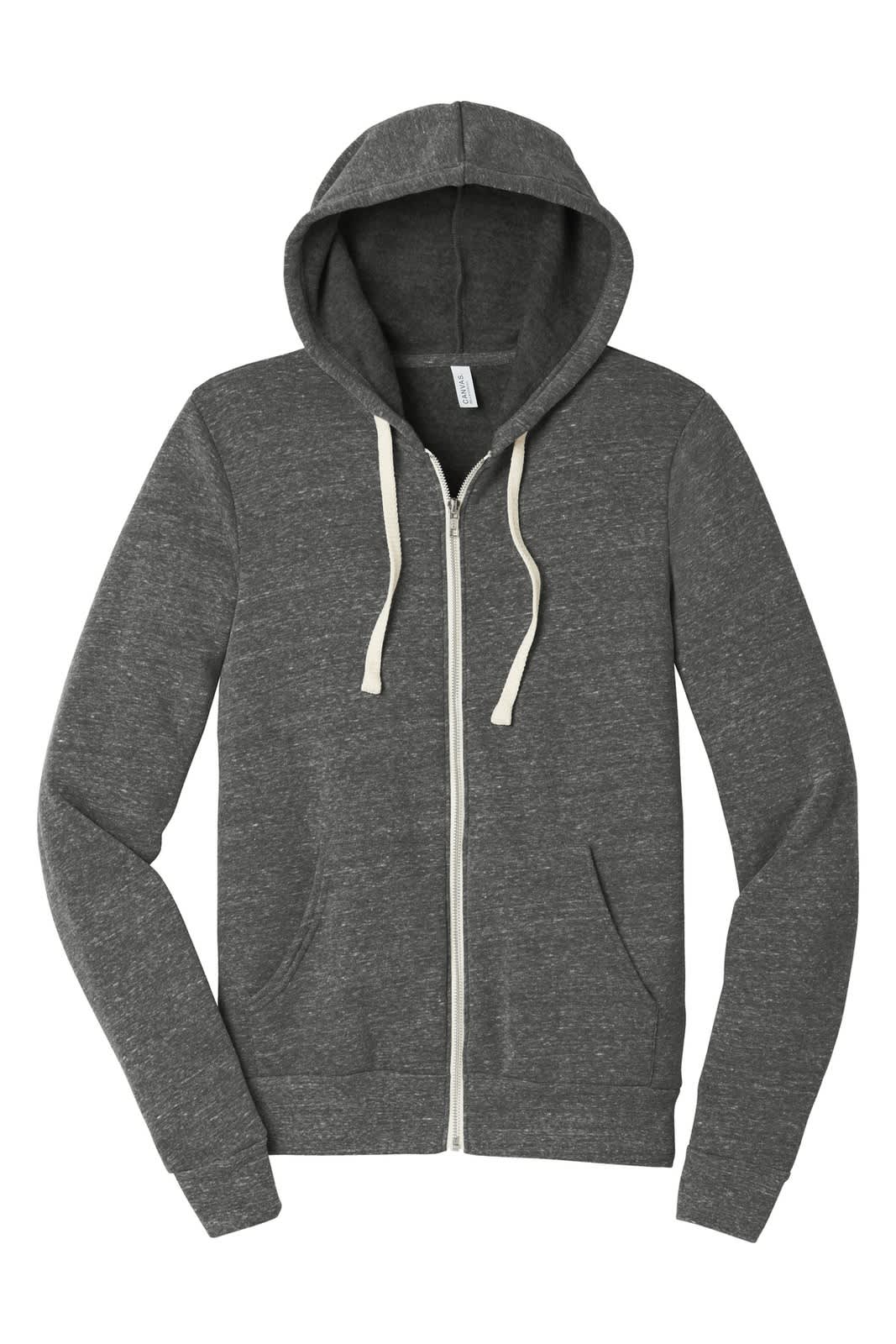 BELLA+CANVAS  Unisex Triblend Sponge Fleece Full-Zip Hoodie