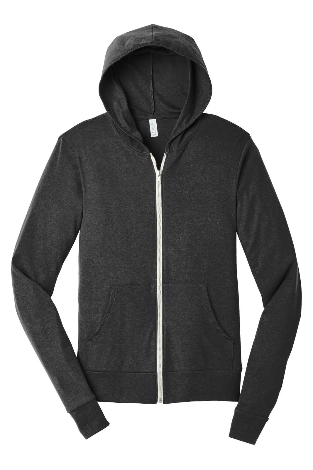 BELLA+CANVAS  Unisex Triblend Full-Zip Lightweight Hoodie