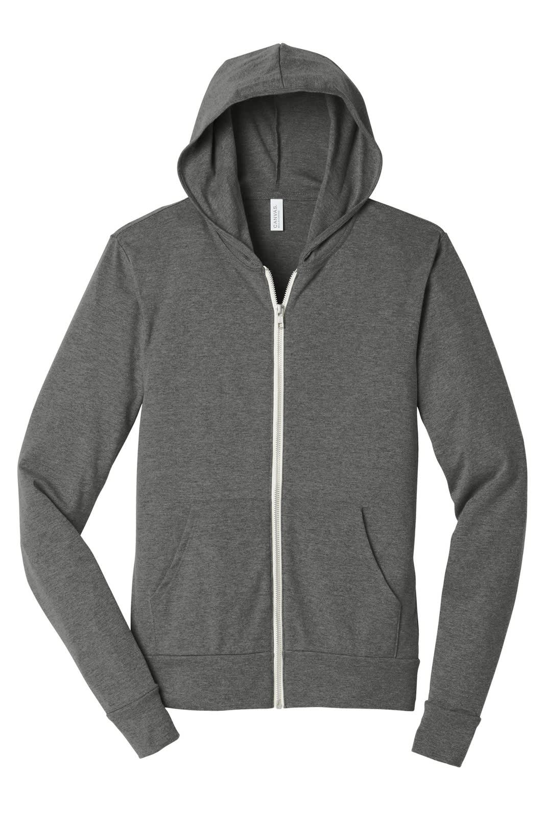 BELLA+CANVAS  Unisex Triblend Full-Zip Lightweight Hoodie