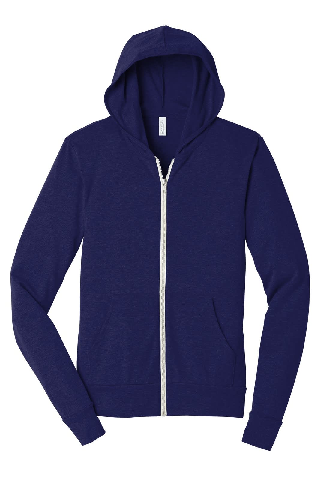 BELLA+CANVAS  Unisex Triblend Full-Zip Lightweight Hoodie
