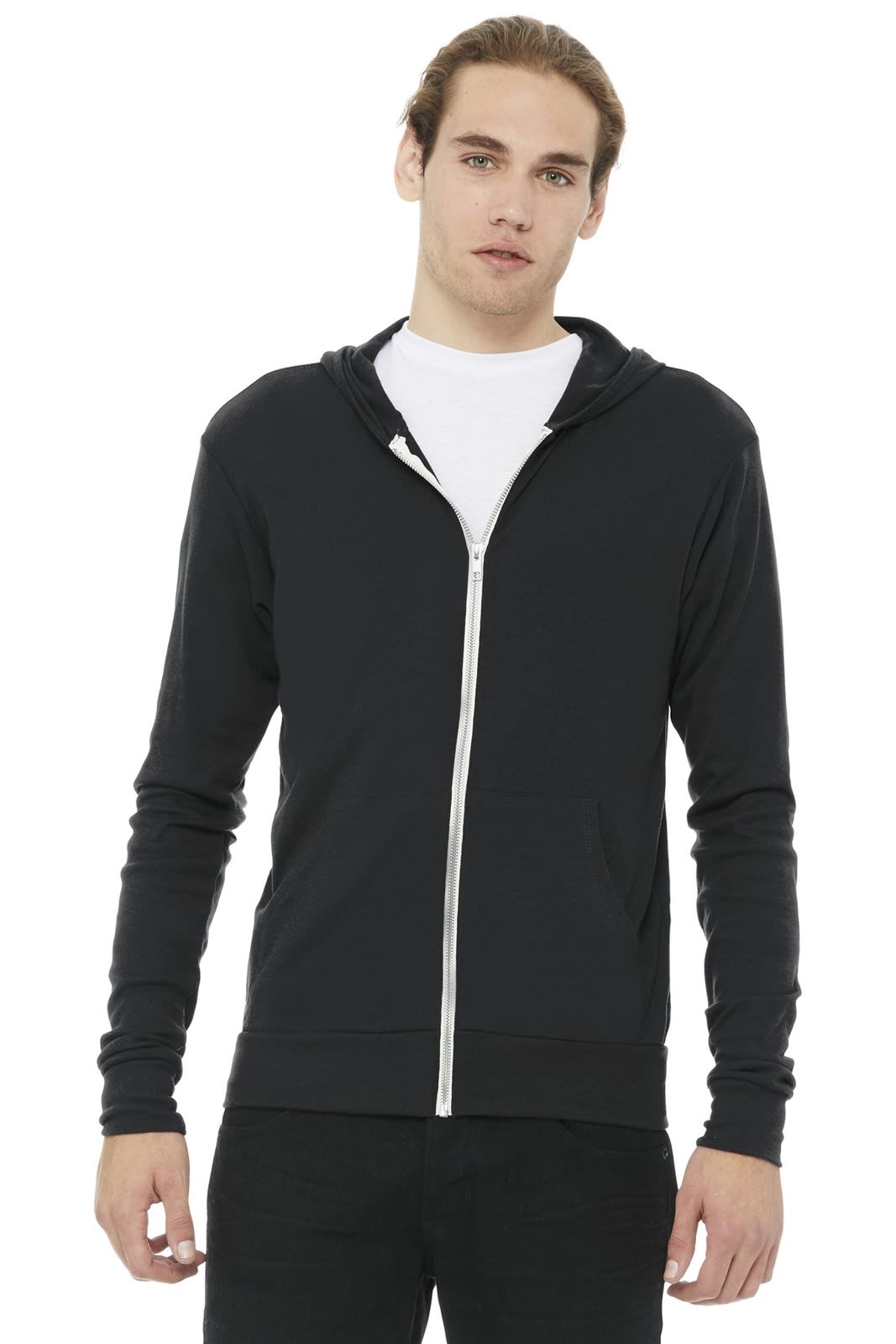 BELLA+CANVAS  Unisex Triblend Full-Zip Lightweight Hoodie