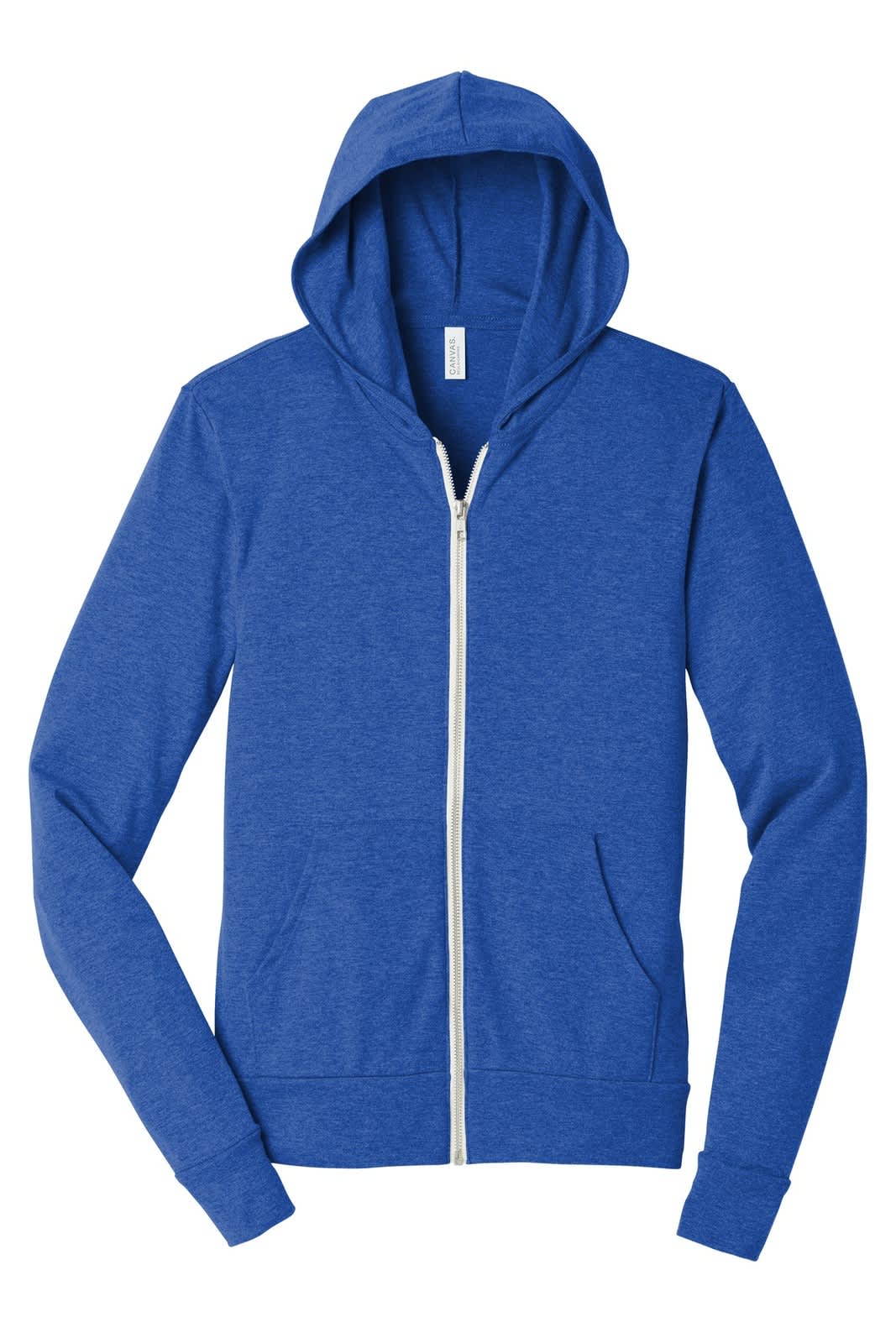 BELLA+CANVAS  Unisex Triblend Full-Zip Lightweight Hoodie
