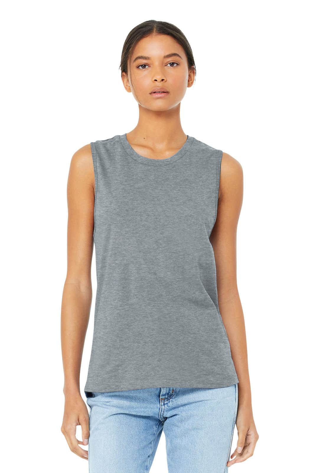 BELLA+CANVAS Women's Jersey Muscle Tank - BC6003 Image Athletic Heather