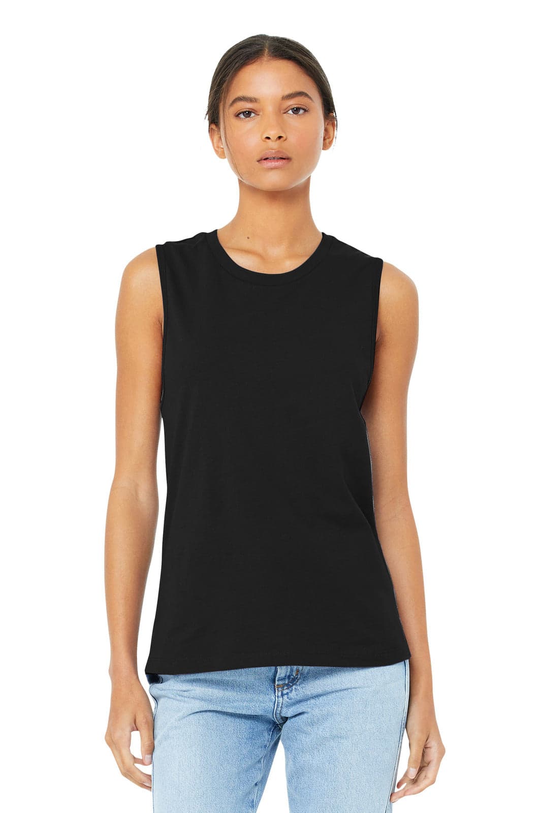 BELLA+CANVAS Women's Jersey Muscle Tank - BC6003 Image Black