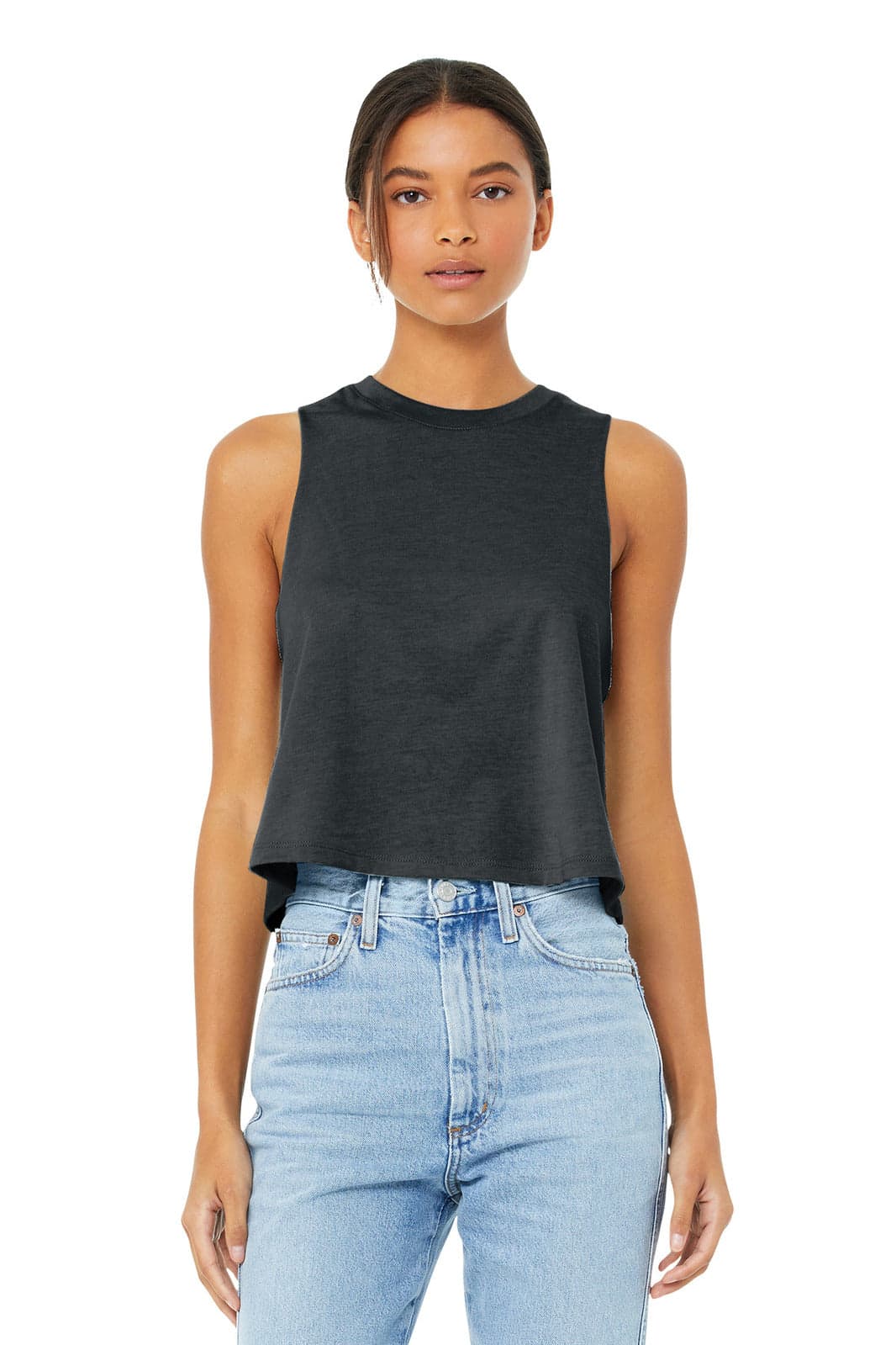 BELLA+CANVAS  Women's Racerback Cropped Tank