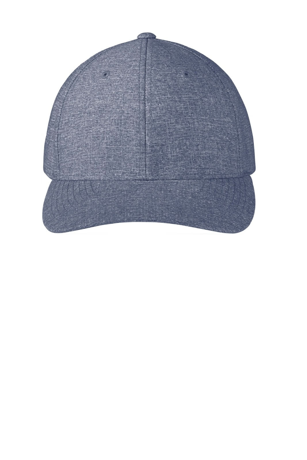 A dark blue performance snapback cap with a structured fit and a logo on the front.