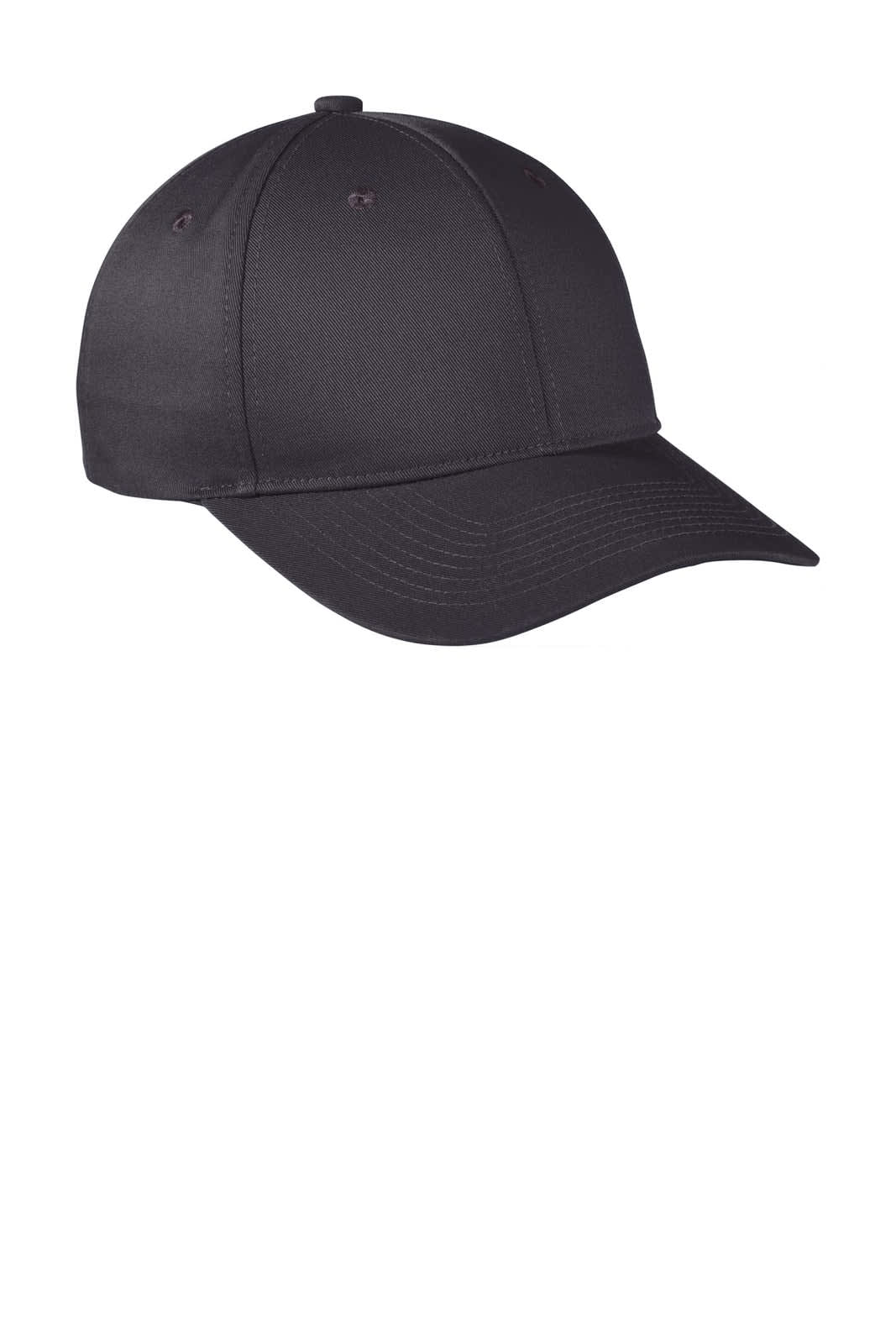 A black snapback cap made from fine twill fabric featuring a logo. Suitable for casual wear.