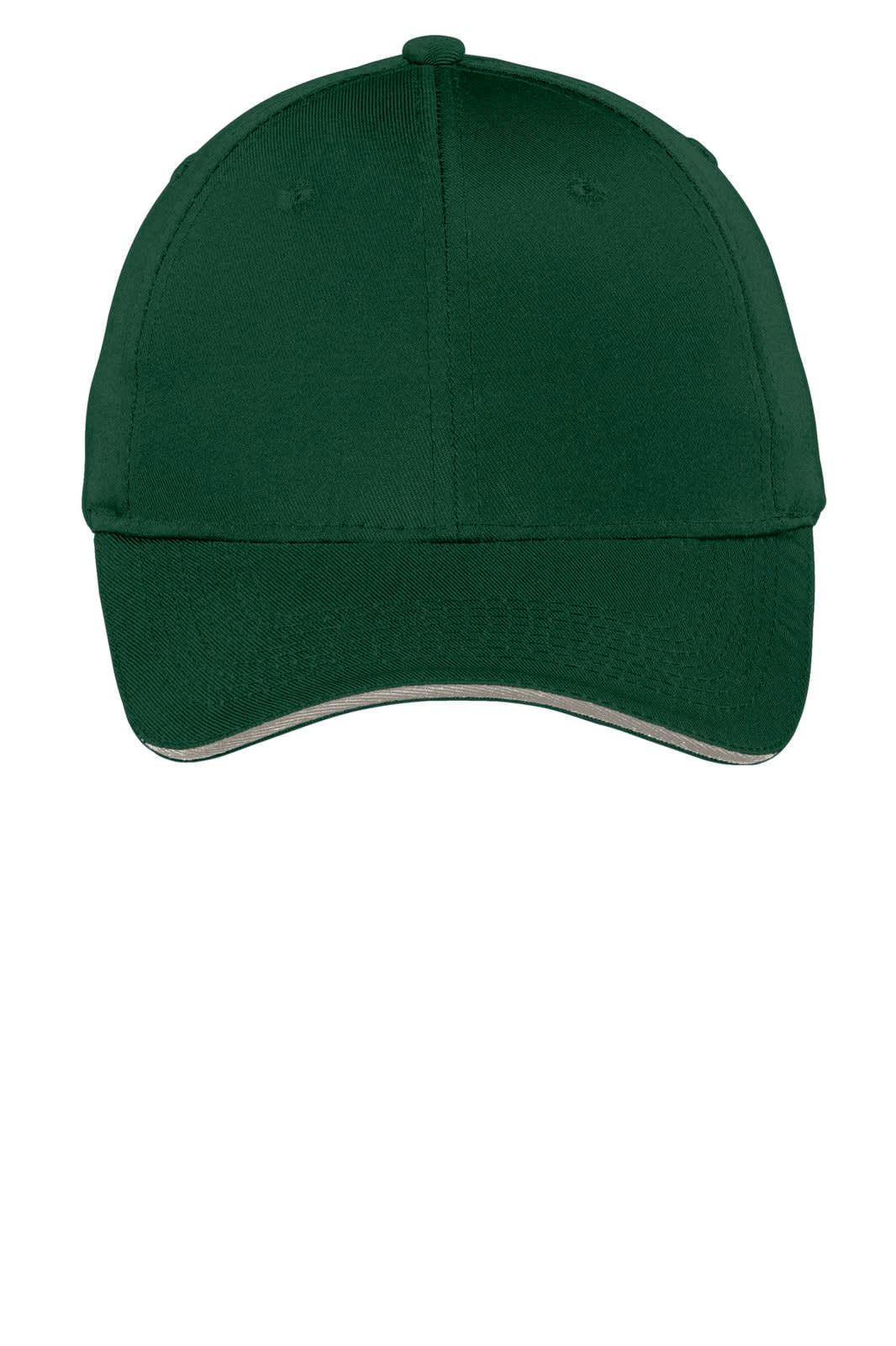 A green Sandwich Bill Cap featuring a logo on the front. It's made from a durable fabric suitable for headwear.