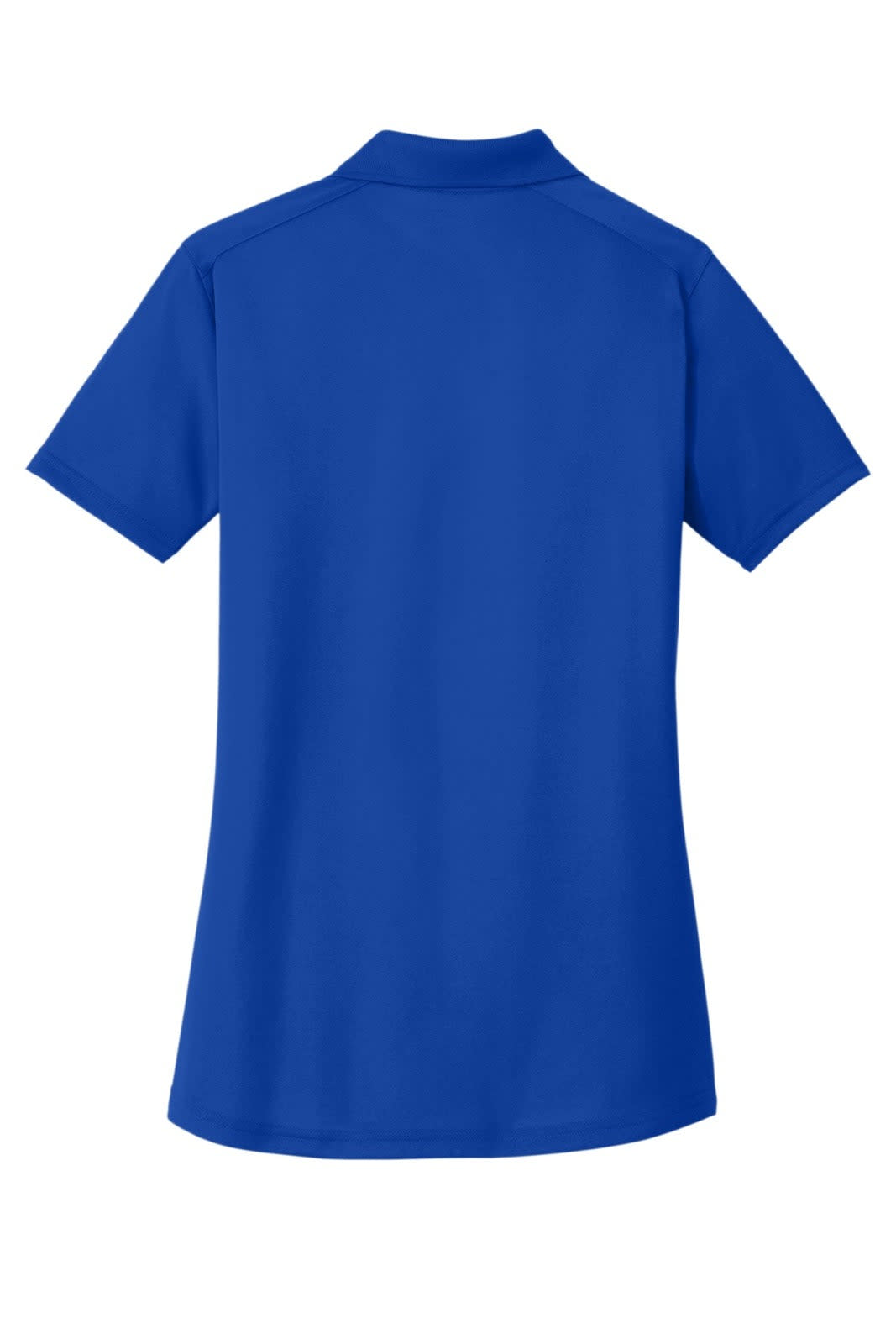 A lightweight, snag-proof polo shirt in vibrant blue, designed for ladies, featuring a collar and short sleeves.