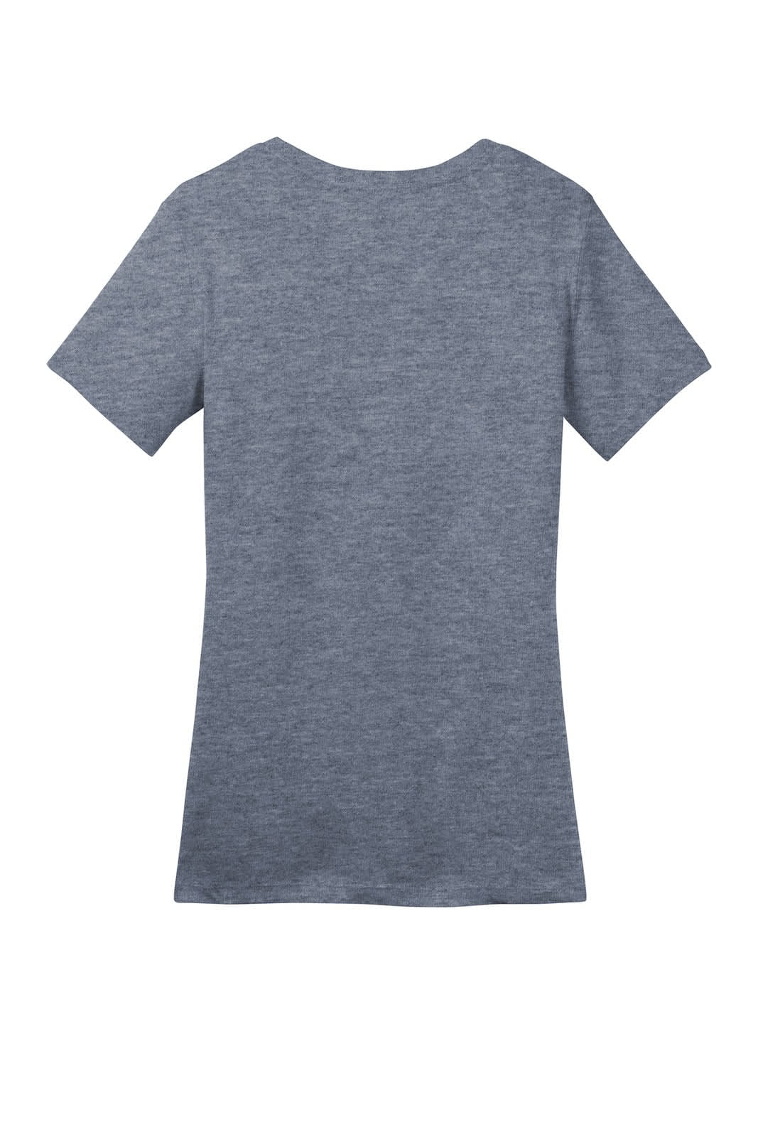 A grey women's crew t-shirt with a short sleeve and a fitted design, featuring a logo.