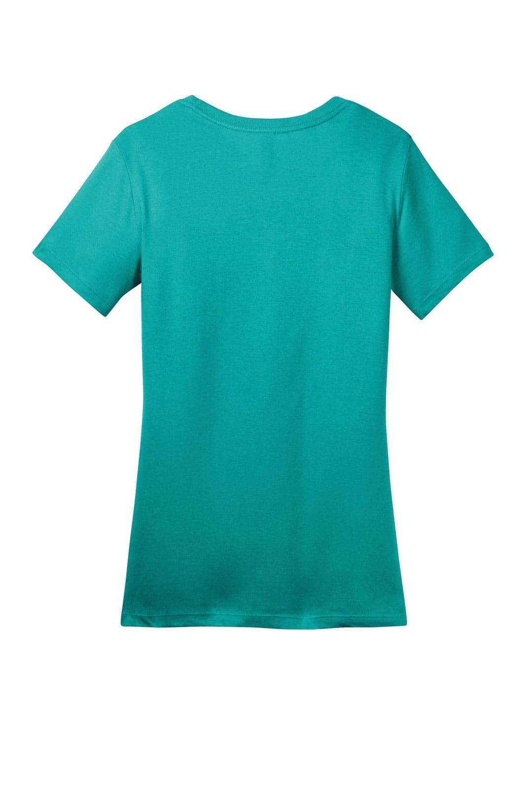 A teal women's crew t-shirt featuring a classic fit and short sleeves. The back is shown without any logos or text.