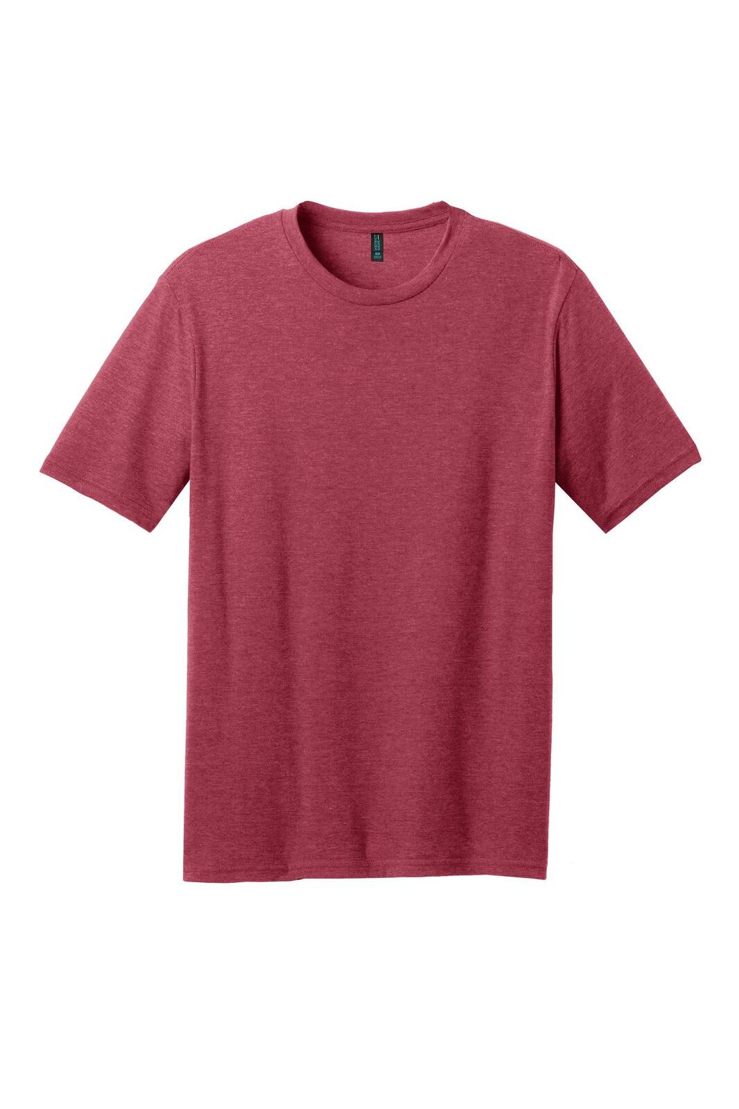 A maroon crew tee featuring a classic fit and short sleeves. The shirt includes a logo on the label.