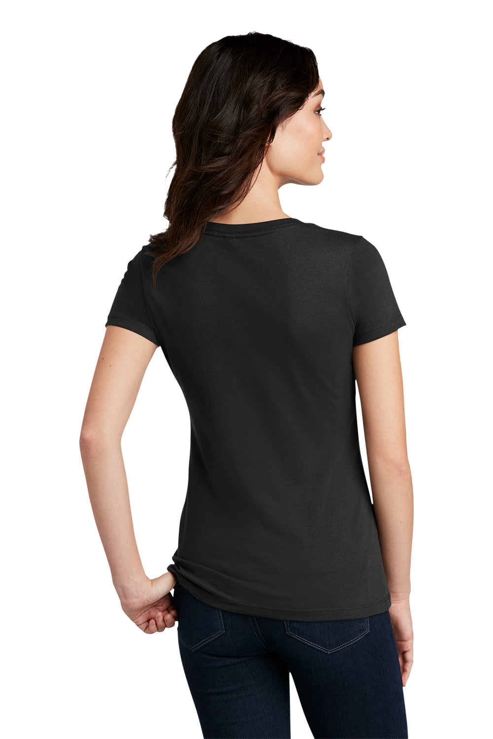 District Made Ladies Perfect Blend Crew Tee - DM108L Image 