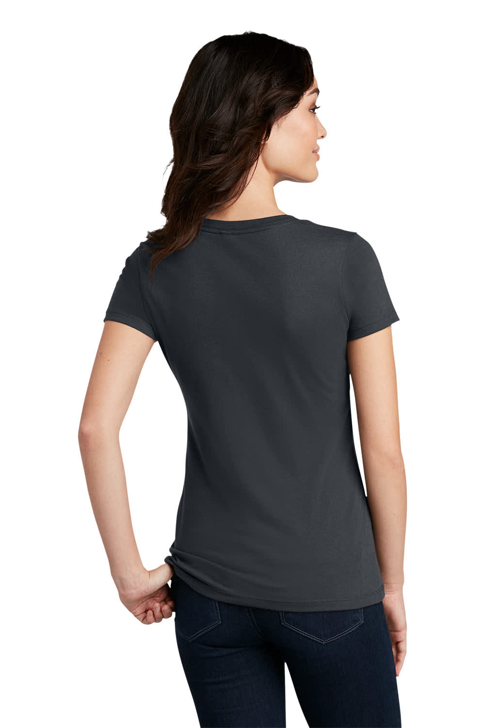 District Made Ladies Perfect Blend Crew Tee - DM108L Image 