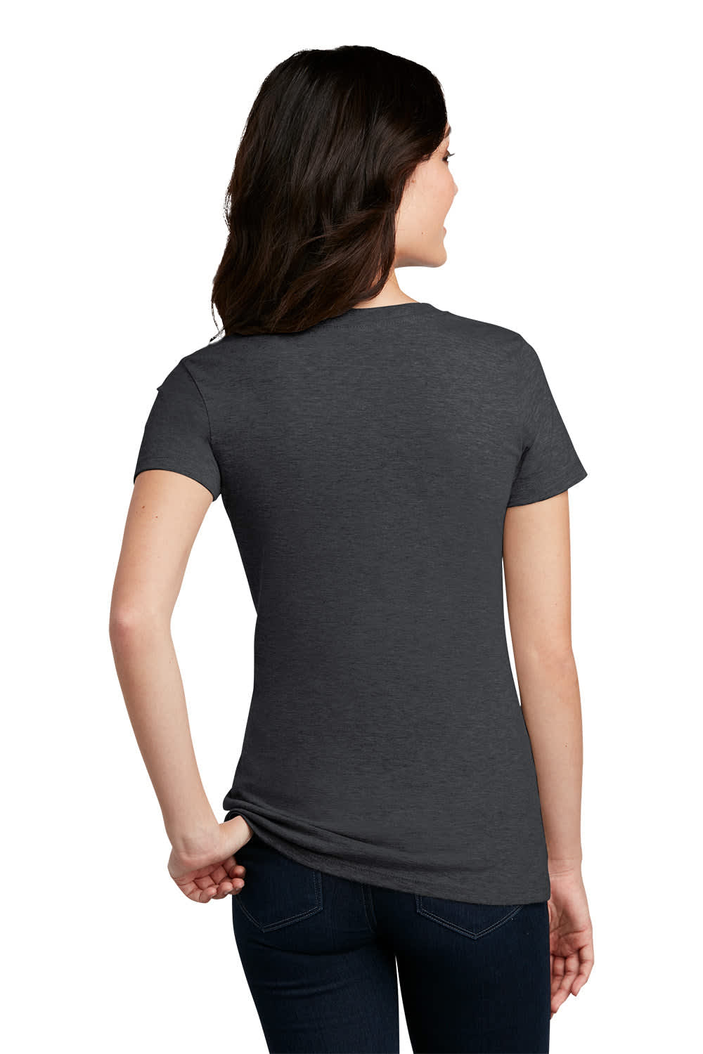 District Made Ladies Perfect Blend Crew Tee - DM108L Image 