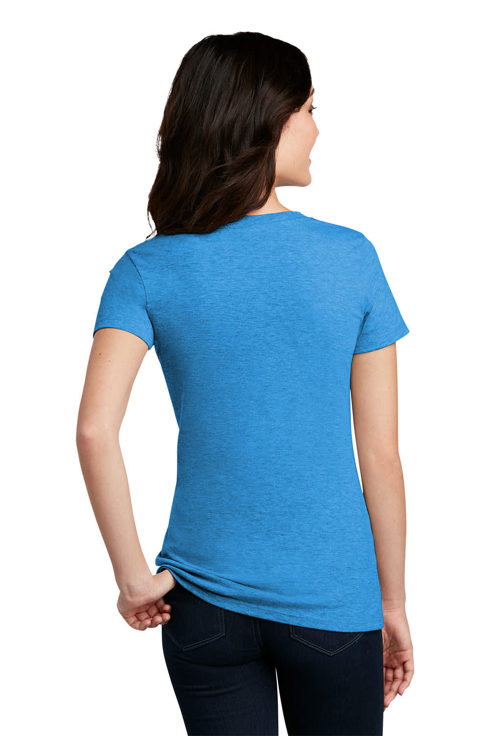 District Made Ladies Perfect Blend Crew Tee - DM108L Image 