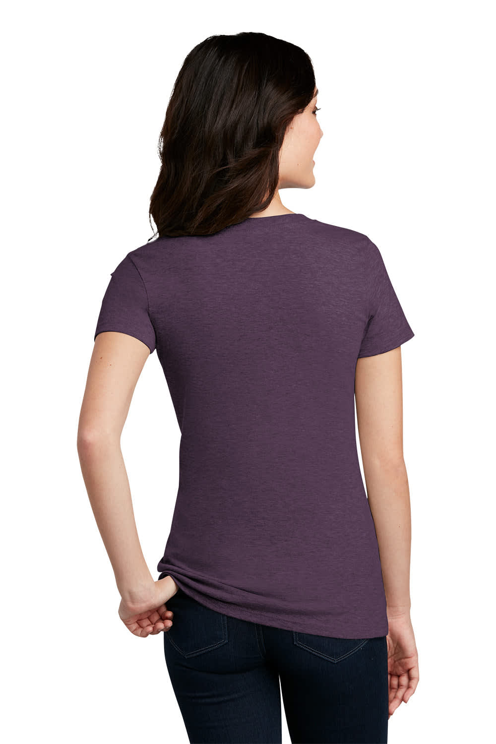 District Made Ladies Perfect Blend Crew Tee - DM108L Image 