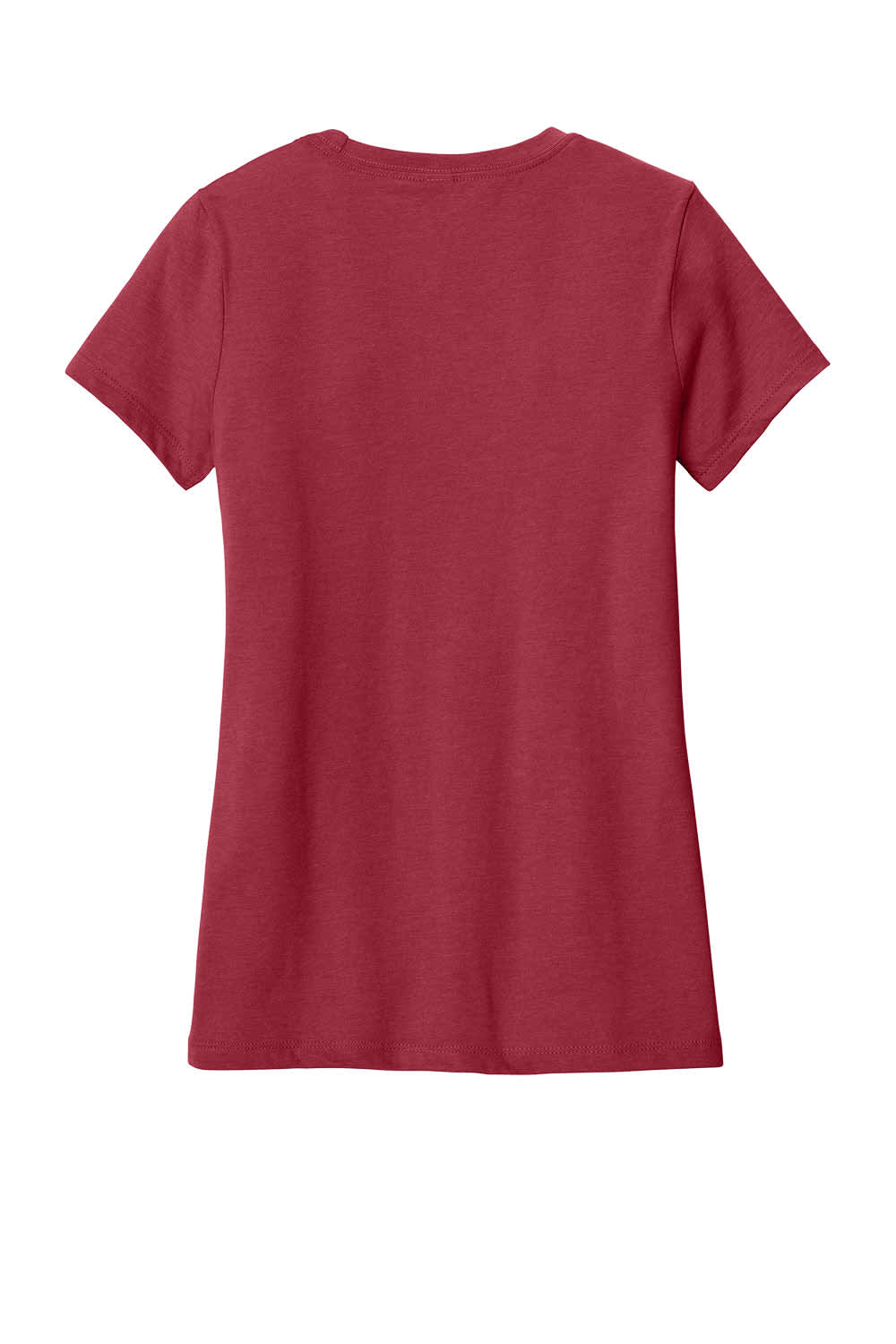District Made Ladies Perfect Blend Crew Tee - DM108L Image Heathered Red
