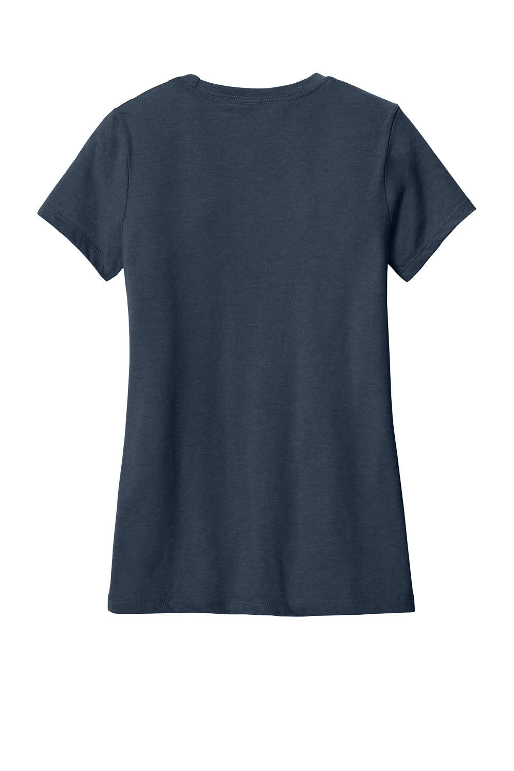District Made Ladies Perfect Blend Crew Tee - DM108L Image Heathered Navy