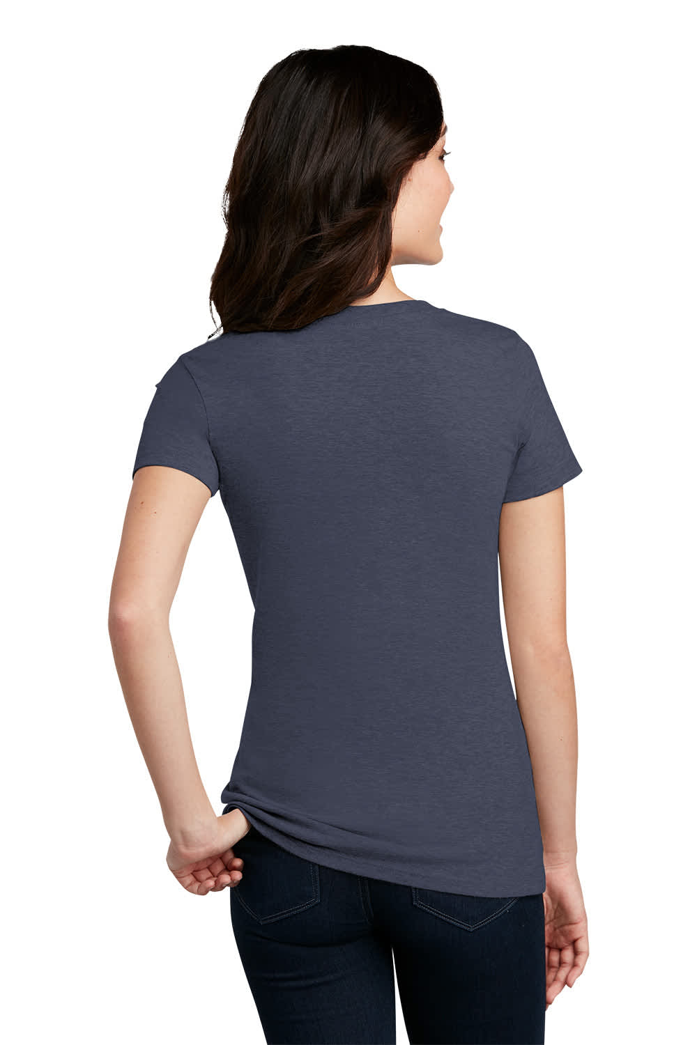 District Made Ladies Perfect Blend Crew Tee - DM108L Image 