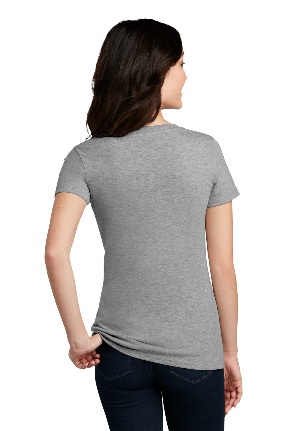 District Made Ladies Perfect Blend Crew Tee - DM108L Image 