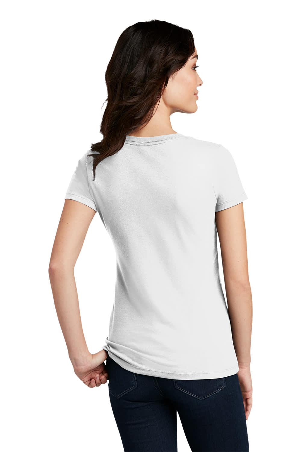 District Made Ladies Perfect Blend Crew Tee - DM108L Image 