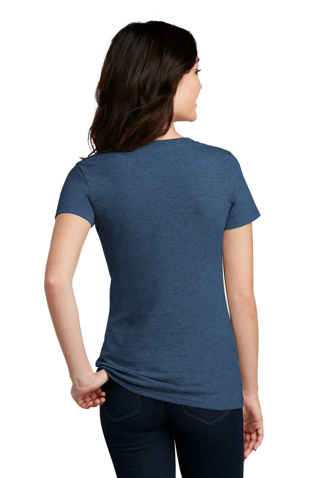 District Made Ladies Perfect Blend V-Neck Tee - DM1190L Image 