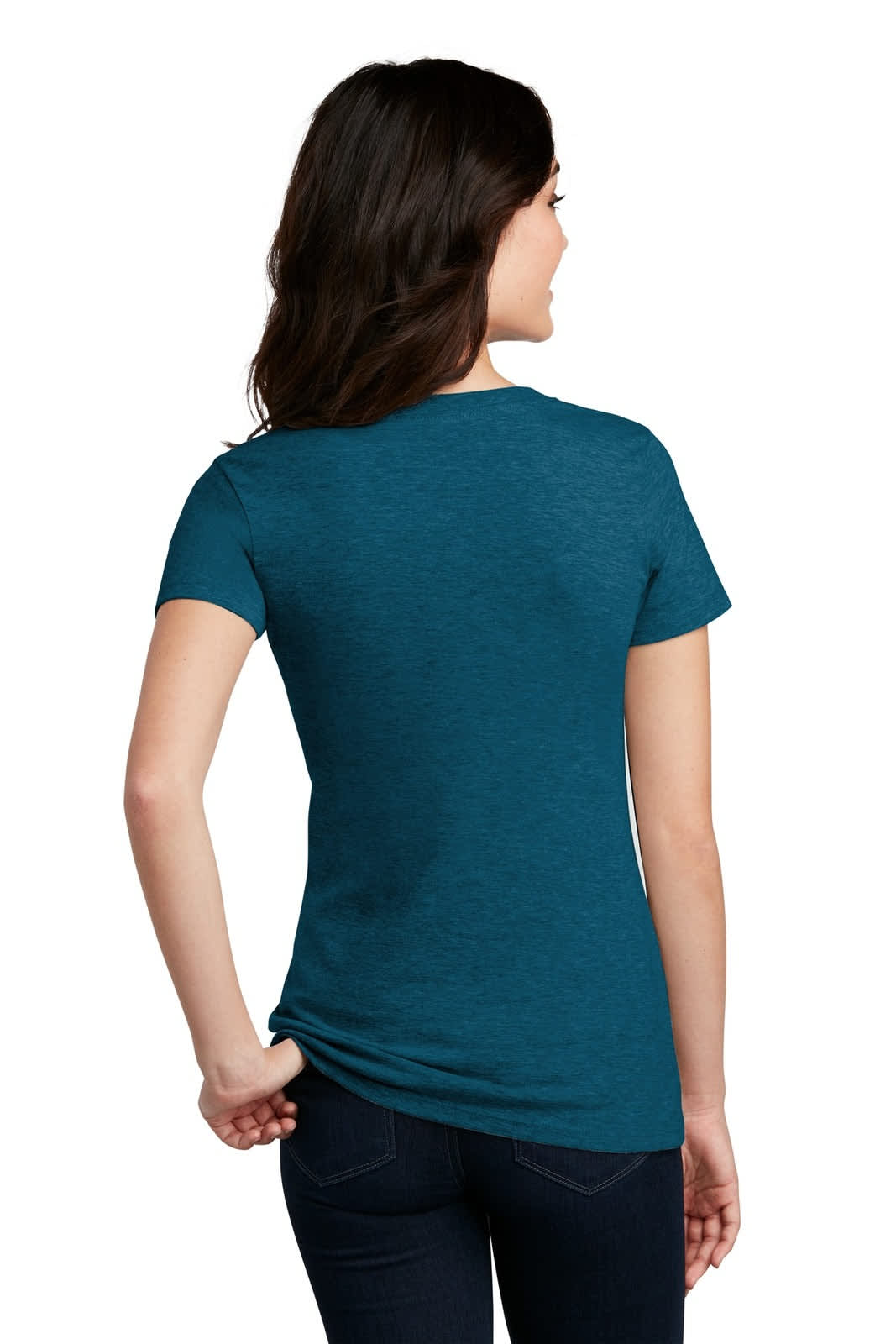 District Made Ladies Perfect Blend V-Neck Tee - DM1190L Image 