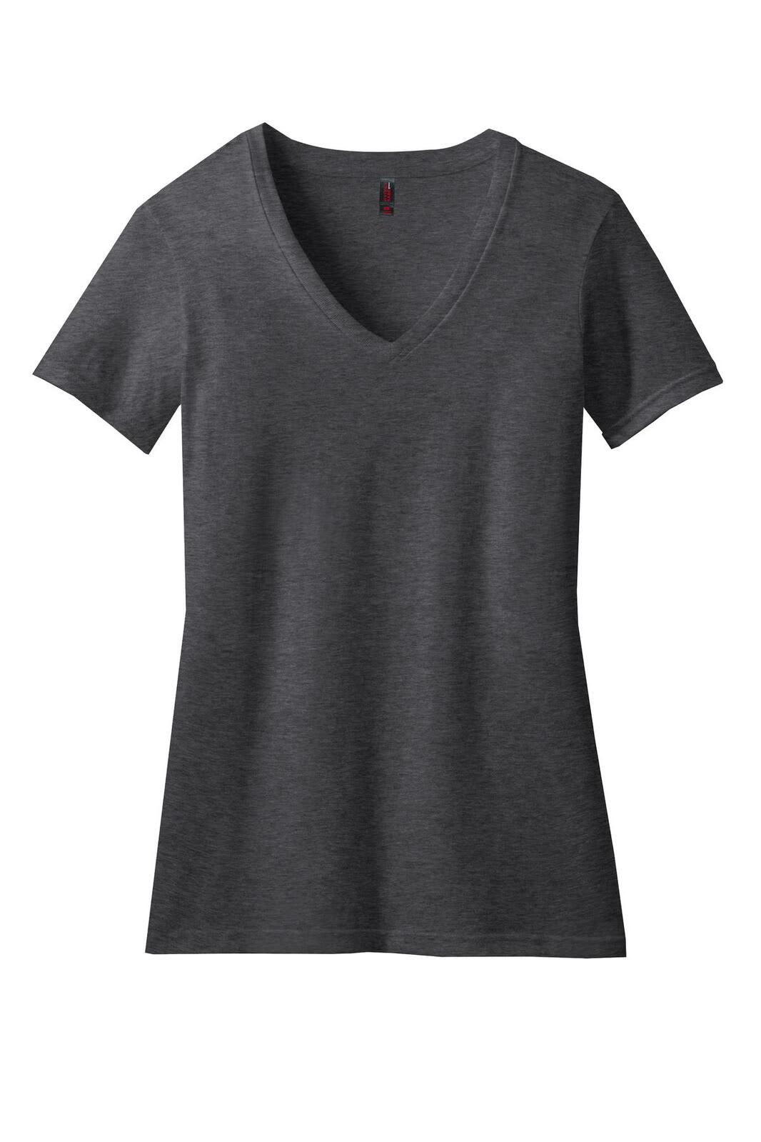 District Made Ladies Perfect Blend V-Neck Tee - DM1190L Image 