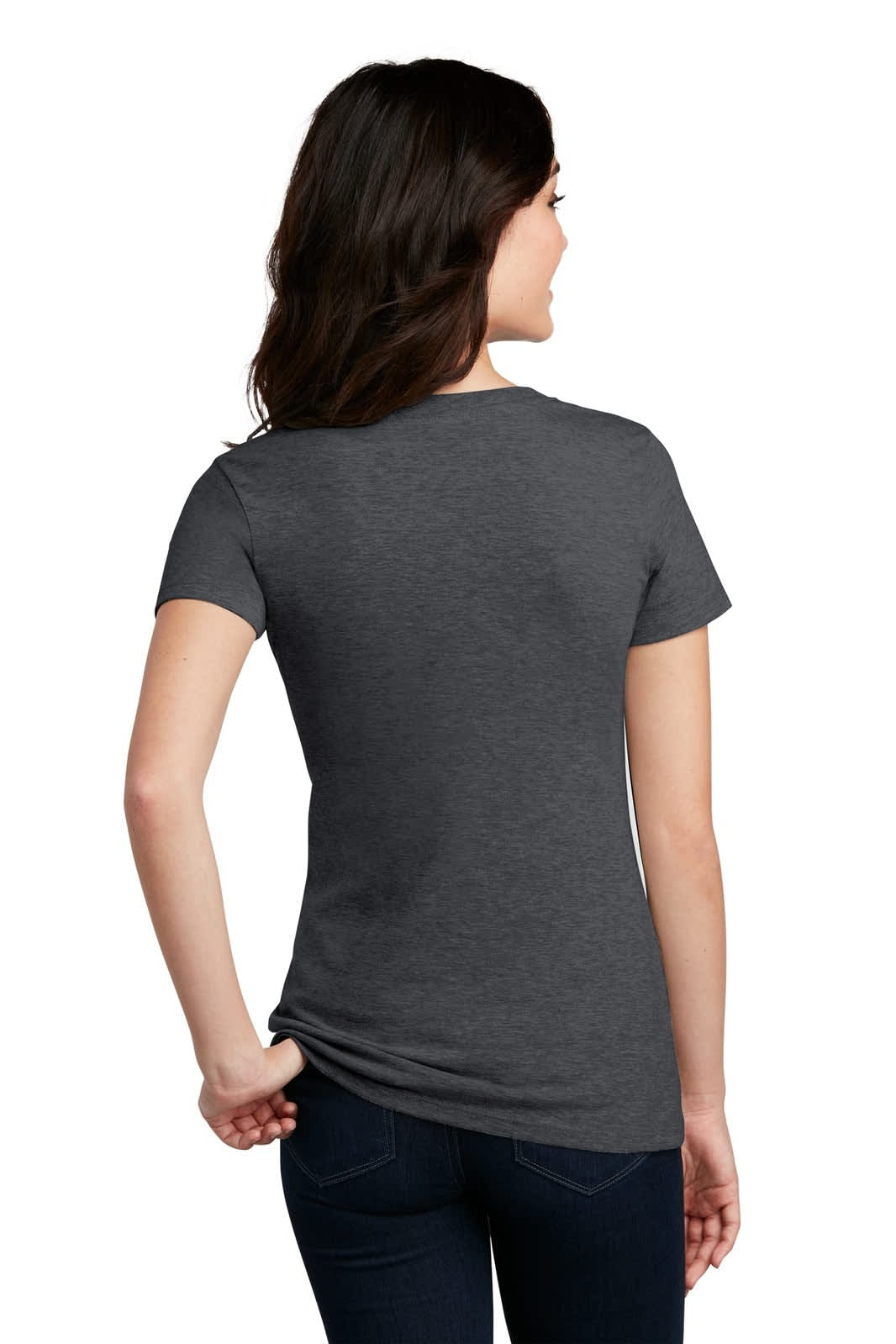District Made Ladies Perfect Blend V-Neck Tee - DM1190L Image 