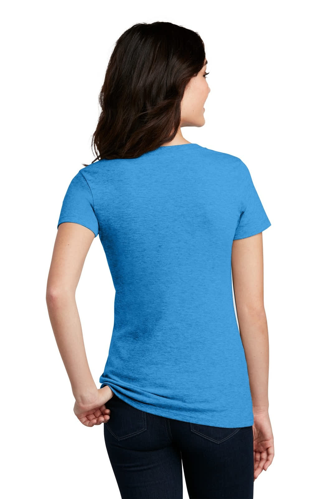 District Made Ladies Perfect Blend V-Neck Tee - DM1190L Image 