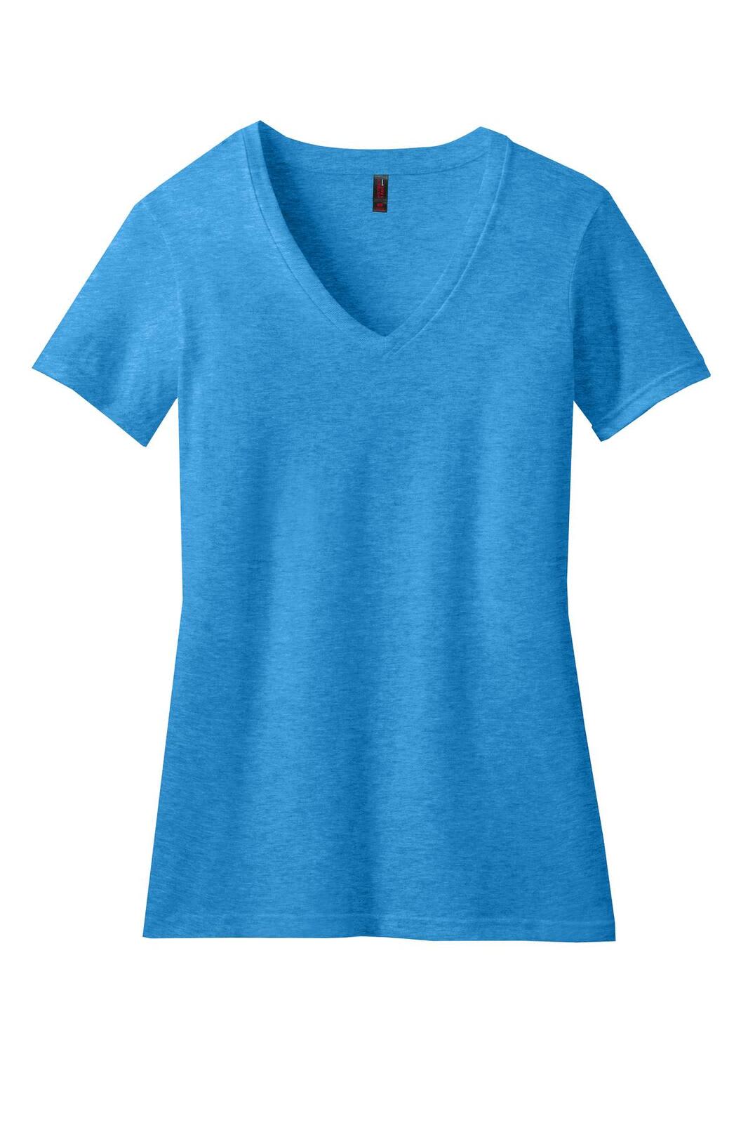 District Made Ladies Perfect Blend V-Neck Tee - DM1190L Image 