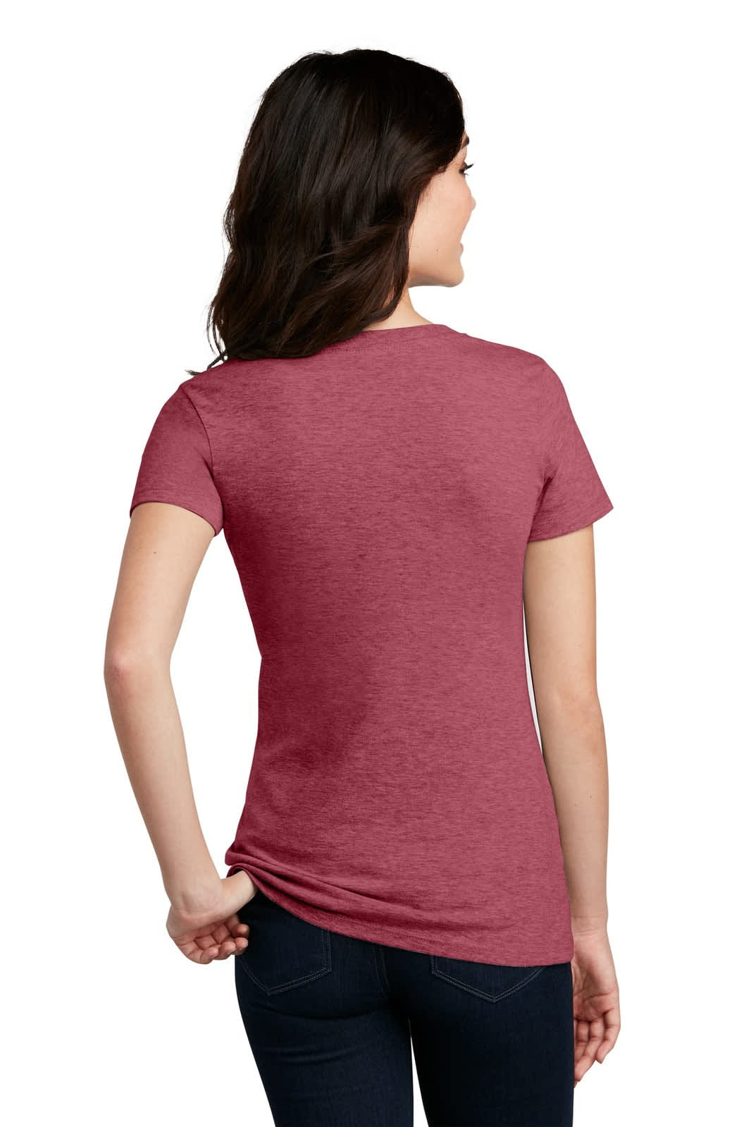 District Made Ladies Perfect Blend V-Neck Tee - DM1190L Image 