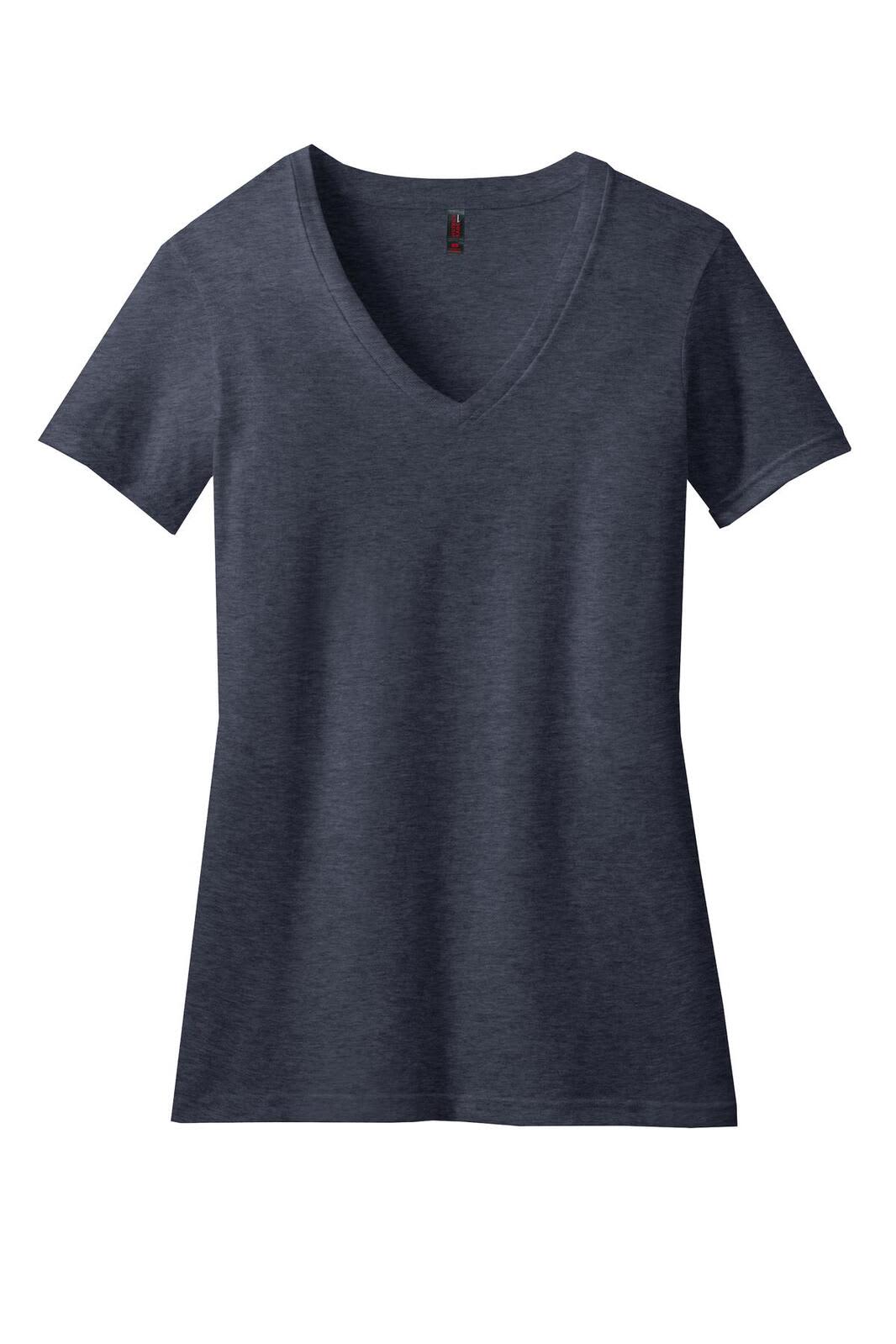 District Made Ladies Perfect Blend V-Neck Tee - DM1190L Image 