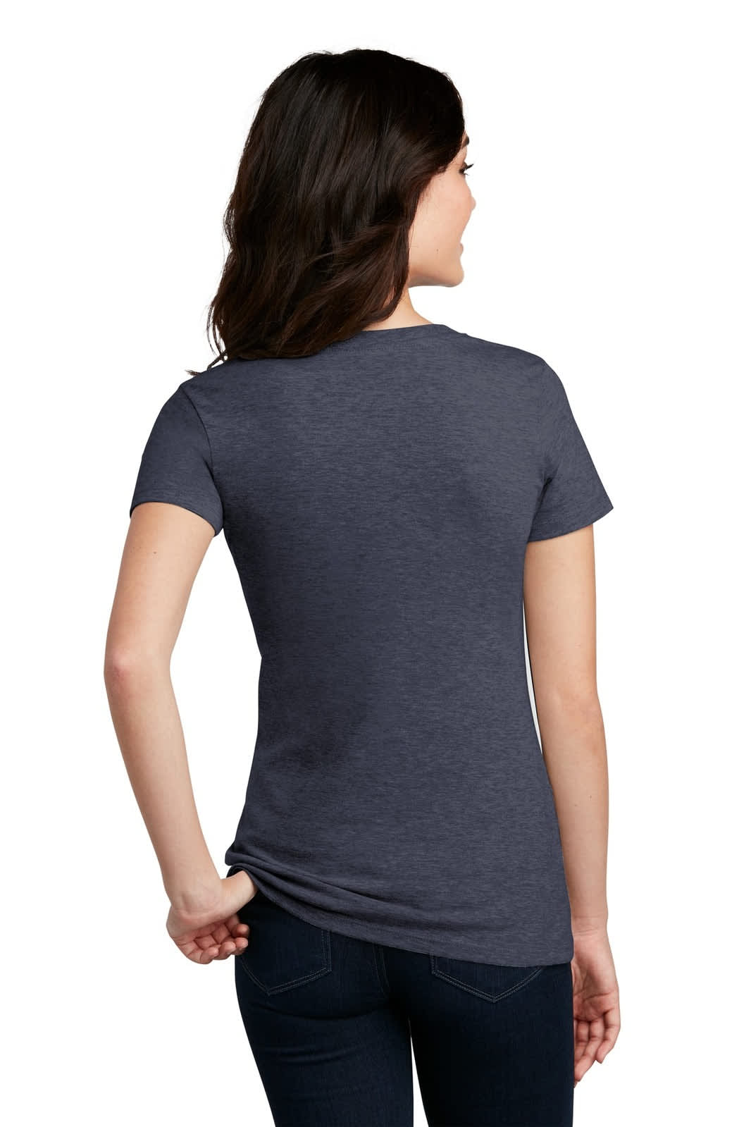 District Made Ladies Perfect Blend V-Neck Tee - DM1190L Image 
