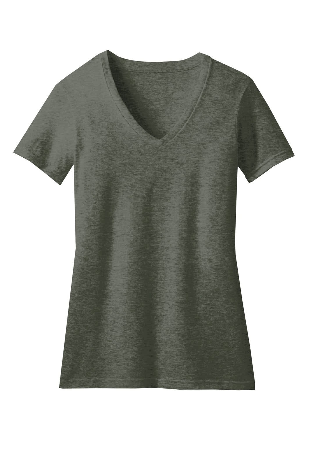 District Made Ladies Perfect Blend V-Neck Tee - DM1190L Image 