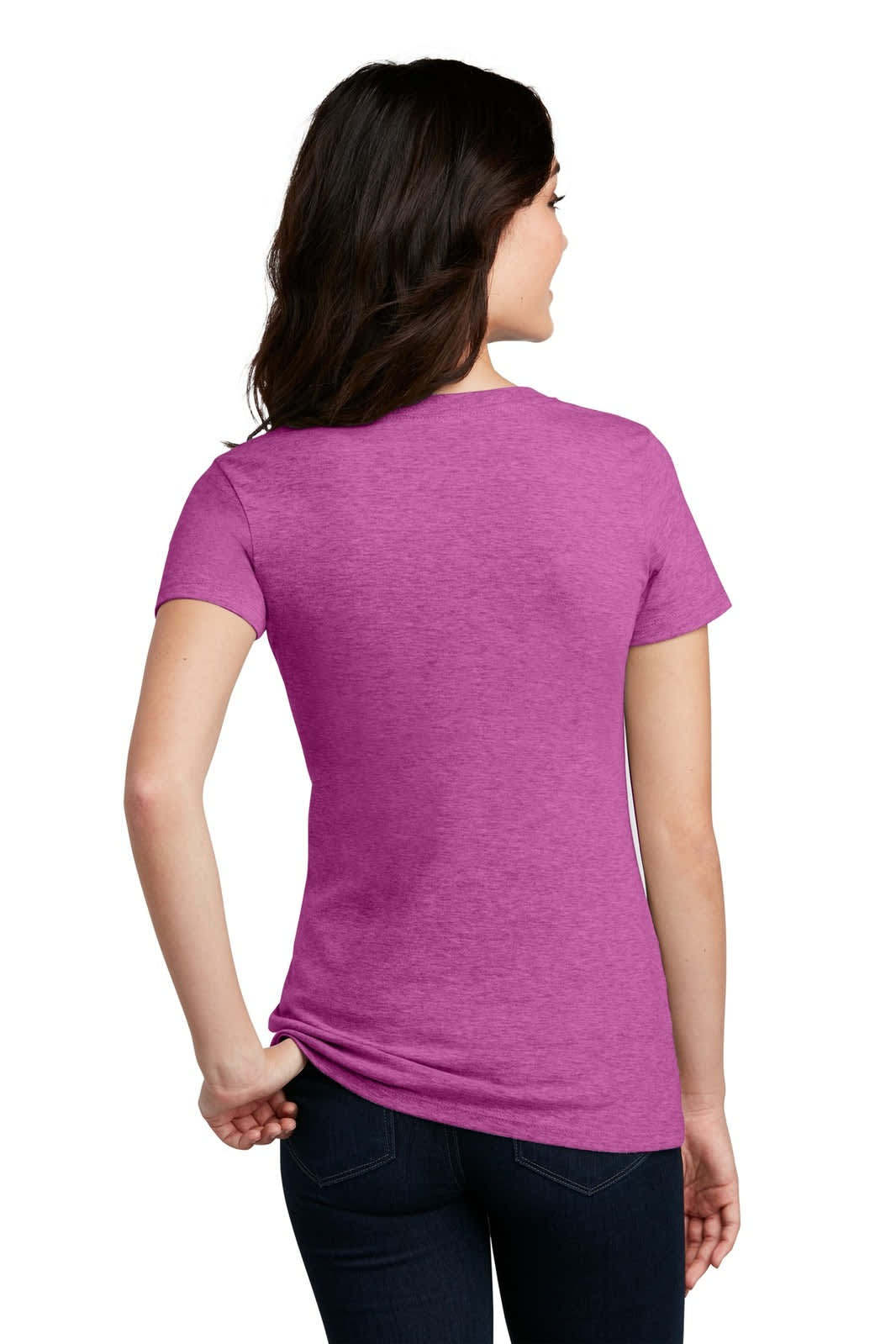 District Made Ladies Perfect Blend V-Neck Tee - DM1190L Image 