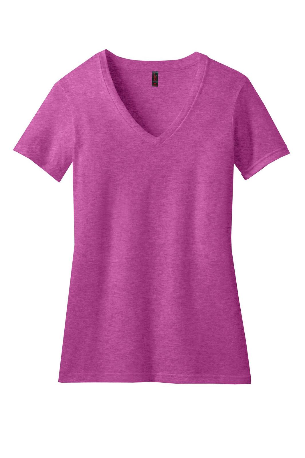 District Made Ladies Perfect Blend V-Neck Tee - DM1190L Image 