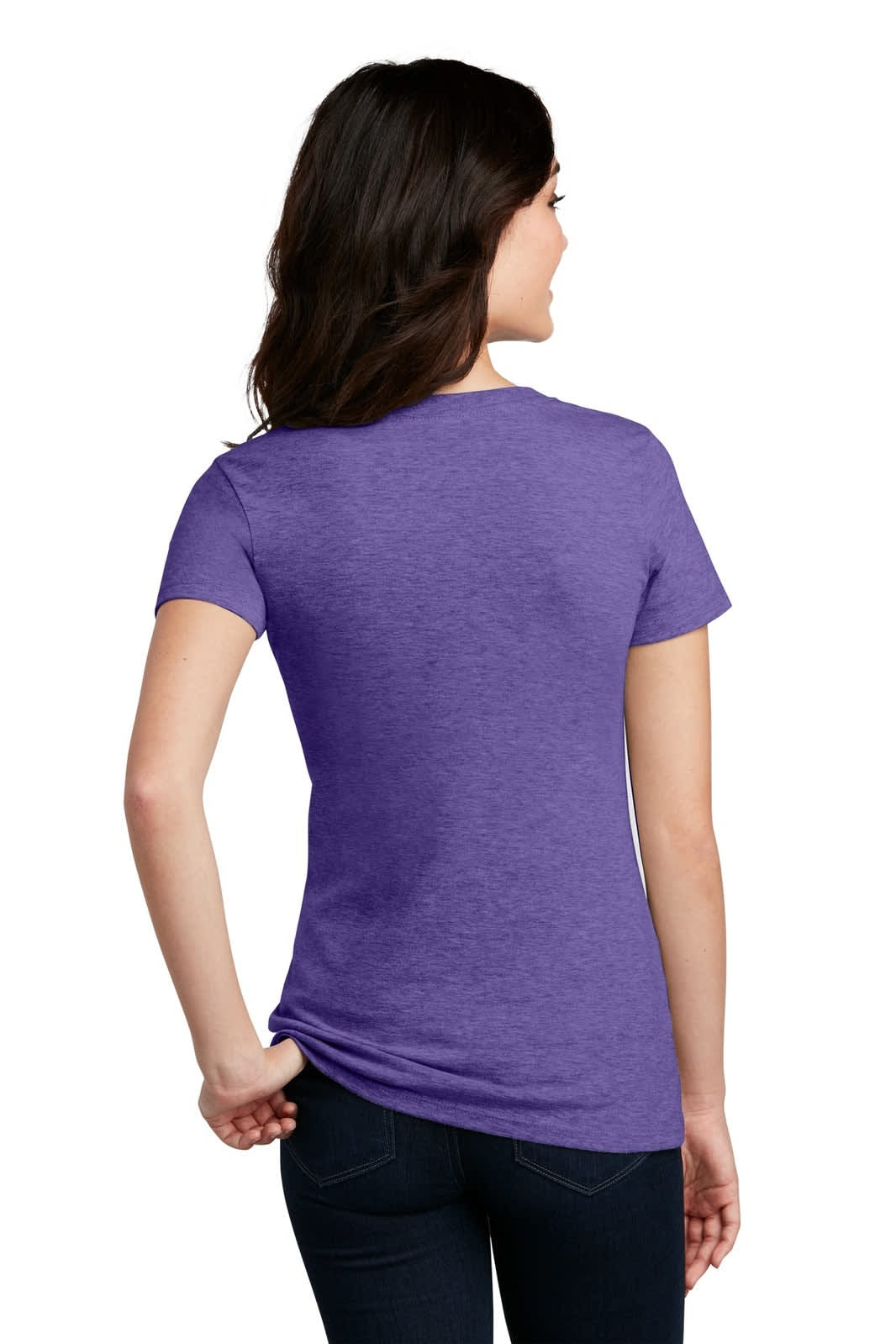 District Made Ladies Perfect Blend V-Neck Tee - DM1190L Image 