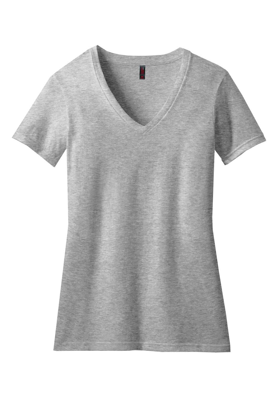 District Made Ladies Perfect Blend V-Neck Tee - DM1190L Image 