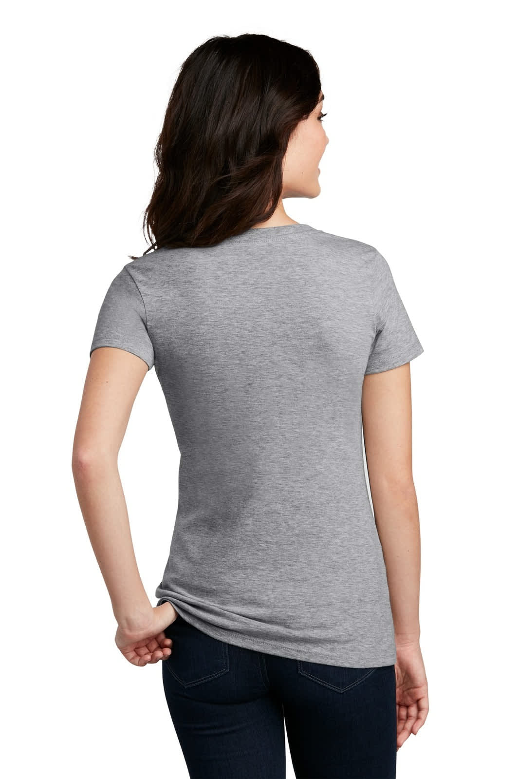District Made Ladies Perfect Blend V-Neck Tee - DM1190L Image 