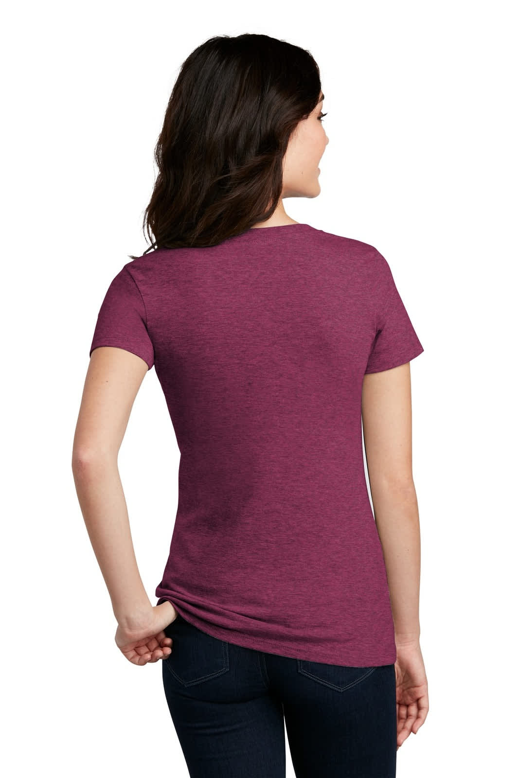 District Made Ladies Perfect Blend V-Neck Tee - DM1190L Image 