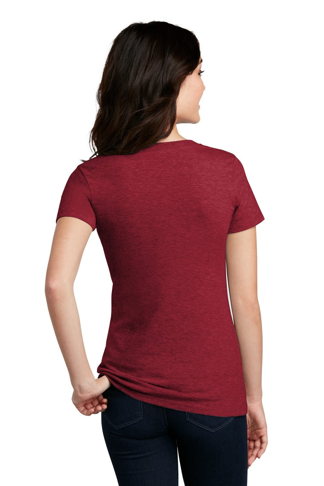 District Made Ladies Perfect Blend V-Neck Tee - DM1190L Image 