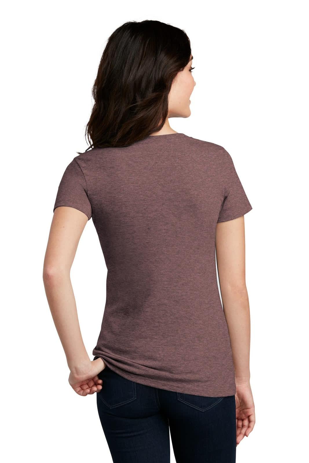 District Made Ladies Perfect Blend V-Neck Tee - DM1190L Image 