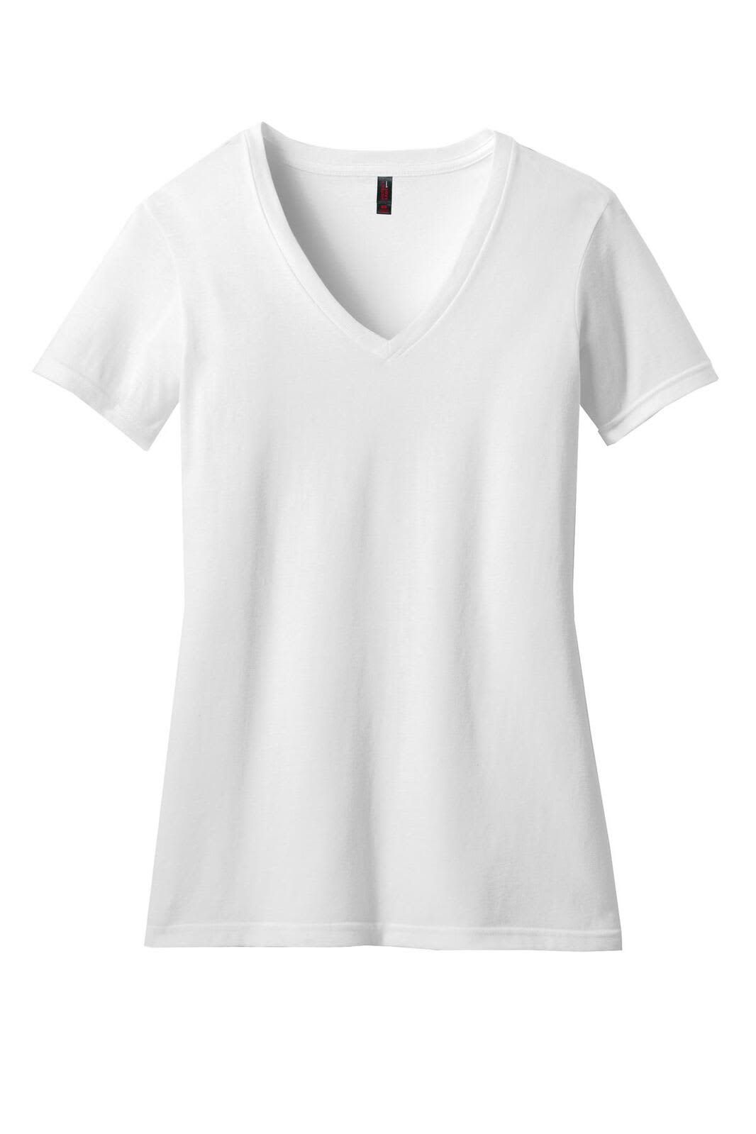 District Made Ladies Perfect Blend V-Neck Tee - DM1190L Image 