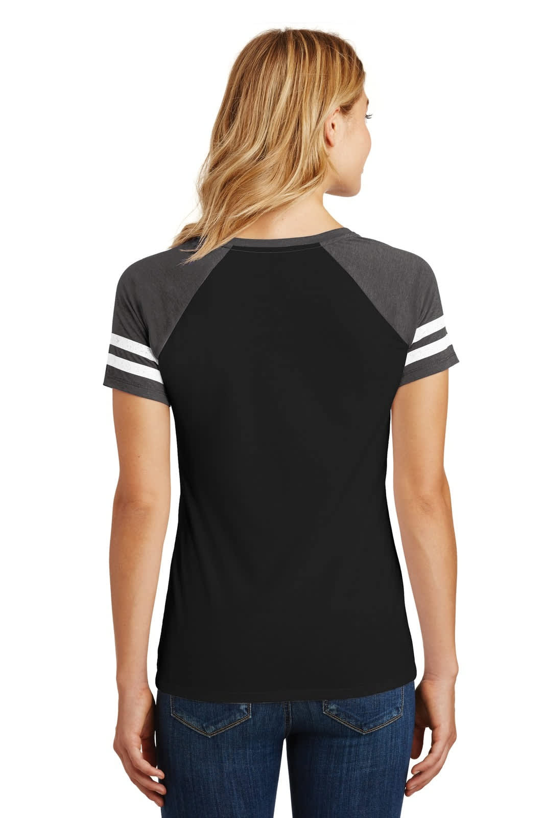 District Made Ladies Game V-Neck Tee