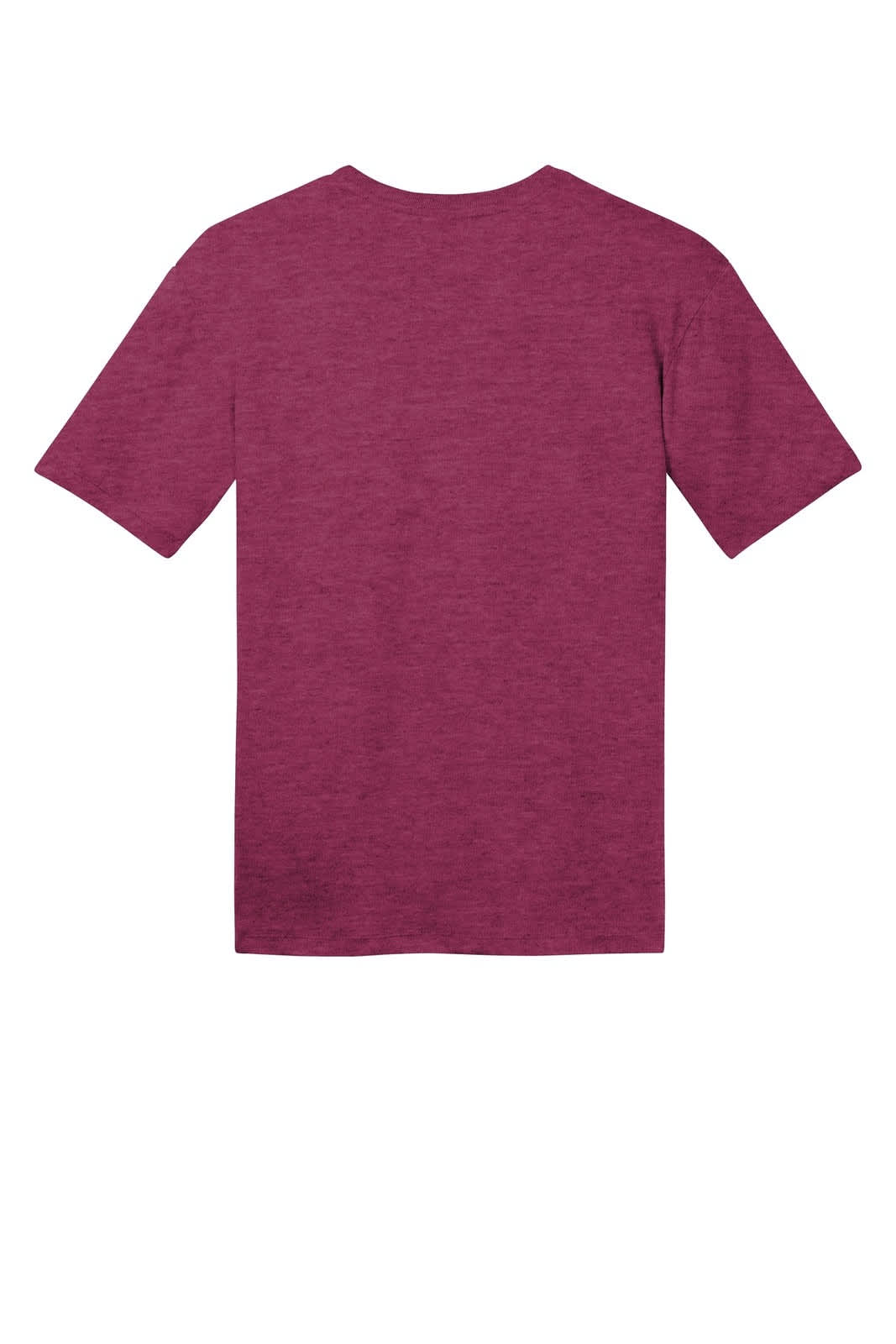 A maroon crew tee with a casual fit, featuring a simple back design and a brand logo.